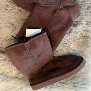 Women winter brown boots mate style